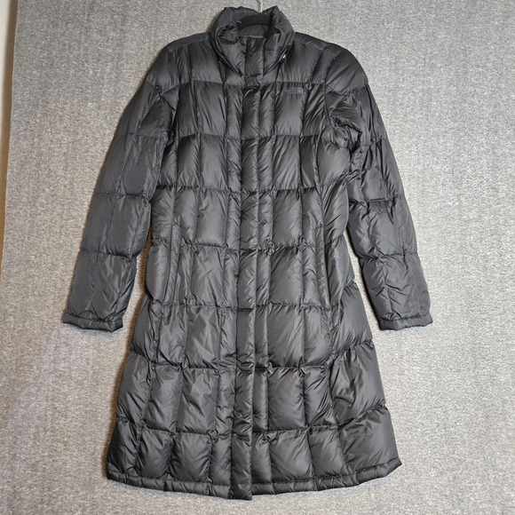 The North Face Metropolis Down Parka Womens Medium 550 Black Long Insulated - Picture 1 of 12